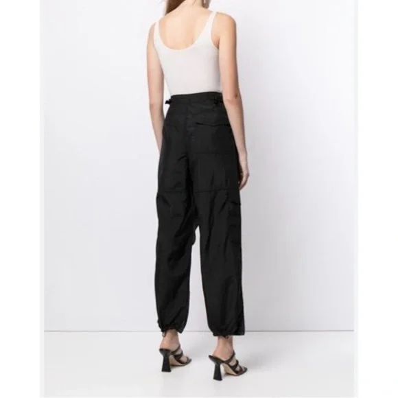 ALEXANDER WANG pack mix hybrid high waisted cargo jeans black size 25 - Picture 3 of 12